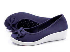 -50%Baleriny granatowe koturn McArthur LT01