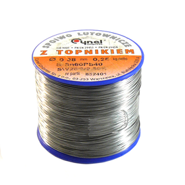 Spoiwo LC60-SW26 średnica 0.38mm 250G