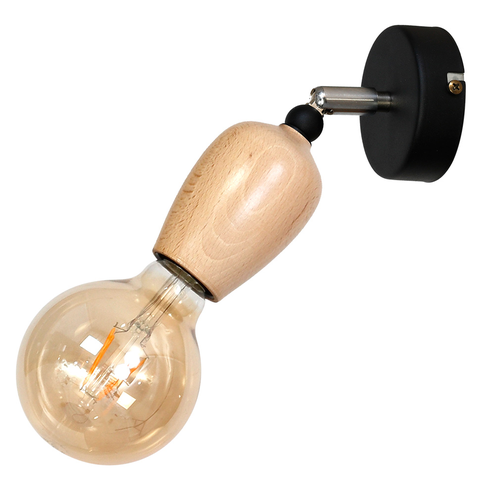 KINKIET 1-PŁ ALF II (black) 935C1 Aldex