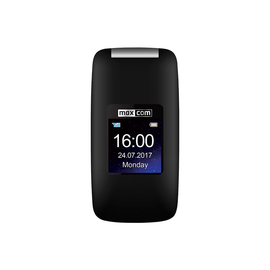 MaxCom Comfort MM824 - czarny - dwa wyświetlacze - radio FM - latarka - dostępne od ręki