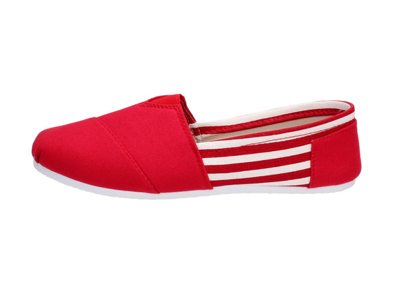 Czerwone Tomsy damskie SABATINA DMC2 SLIP ON