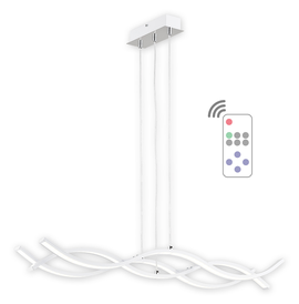 Linea LED listwa 3 pł. biały + chrom + pilot