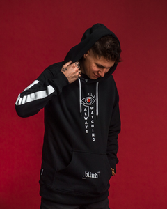 NBL X BLIND WEAR BLUZA Z KAPTUREM ALWAYS WATCHING BLACK