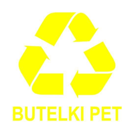 Etykieta do segregacji &quot;BUTELKI PET&quot;