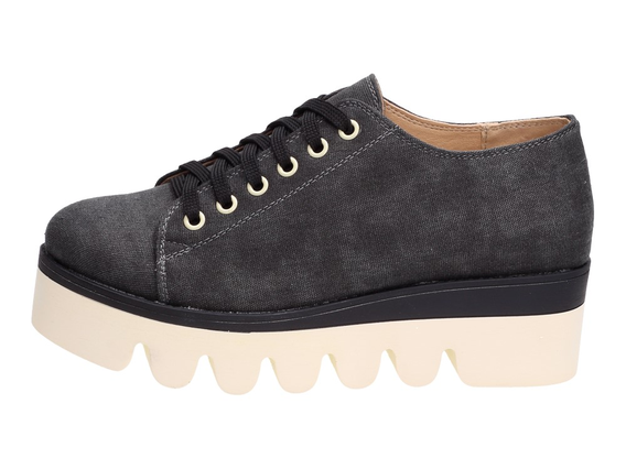 Czarne creepersy buty damskie WISHOT DP687BK
