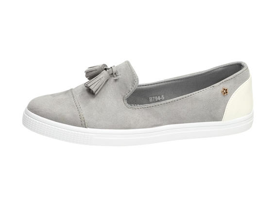 SLIP ON Szare tenisówki damskie BALADA  B794-5