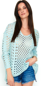 Sweter NUMINOU SU_59 Błękitny