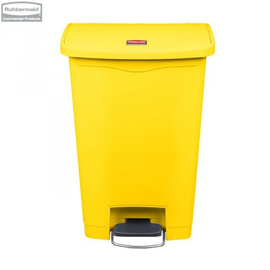 Kosz Slim Jim® Step-On 50L Resin Containers yellow