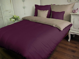 Pościel satynowa Sophia Premium fiolet+popiel 21411/1 160x200