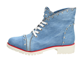 Niebieskie trapery, buty damskie VICES 1170-12