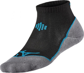 Mizuno DryLite Comford Mid | CZARNO-SZARE - wygodne  skarpety do biegania J2GX6A35Z-95