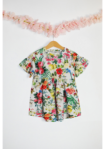 SUKIENKA SUMMER FLOWER PRINT