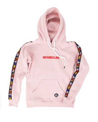BLUZA Z KAPTUREM DAMSKA TAPE PINK