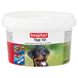 Beaphar TOP 10 Dog - preparat witaminowy z L-karnityną dla psa