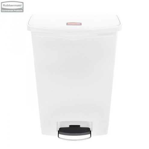 Kosz Slim Jim® Step-On 90L Resin Containers white