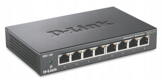 D-Link Przełącznik 8 portowy Switch DGS-108/E
