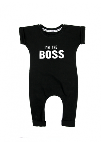 ROMPER KRÓTKI RĘKAW "I'M THE BOSS"