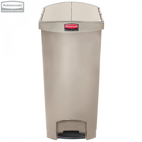 Kosz Slim Jim® Step-On 90L Resin Containers End Step Style beige