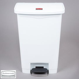 Kosz Slim Jim® Step-On 50L Resin Containers white