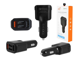 LTC ŁADOWARKA SAMOCHODOWA LXG284 QUICK CHARGER 3.0 3A 3xUSB 2.4A