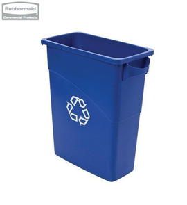 Kosz do segregacji odpadów Slim Jim® 60L Recycling blue SKLEP RUBBERMAID