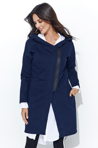 Asymetryczna bluza z zamkiem n96