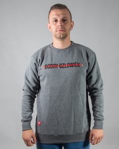 BLUZA BEZ KAPTURA DOBRY CZŁOWIEK GREY