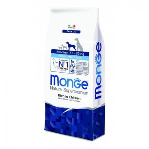 MONGE MEDIUM PUPPY & JUNIOR 12KG