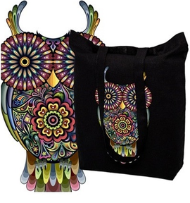 Torba na zakupy bawełniana EKO SOWA-OWL F44