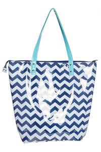 Torba MANA MANA Shopper Neon Marine Zigzak