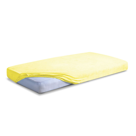 Prześcieradło Frotte Premium z gumką słomkowe 120x200