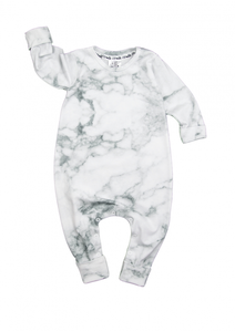 ROMPER DŁUGI RĘKAW WHITE MARBLE
