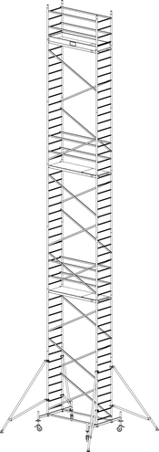 Rusztowanie aluminiowe KRAUSE ProTec - 14,30m 910226