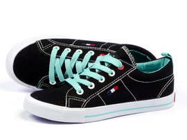 Trampki czarne AMERICAN CLUB DSLN03-1A