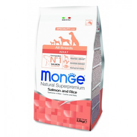 MONGE ŁOSOŚ Z RYŻEM 2,5KG