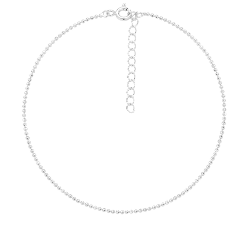 Bransoletka na kostkę Simply Dot Silver
