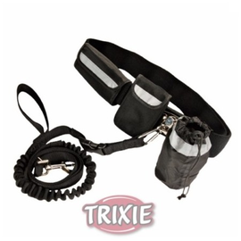 Trixie Pas biodrowy i Smycz Hands Free - zestaw do dogtrekkingu