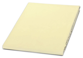 Prześcieradło z satyny bawełnianej Gold kremowe 220x210