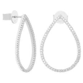 Kolczyki Shiny Drop Silver