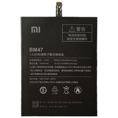 XIAOMI bateria DO REDMI 3 BM47 - oryginalna - 4000mAh - bulk - dostępne od ręki