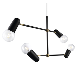 MANHATTAN lampa wisząca E27 czarna 46253003 DFTP