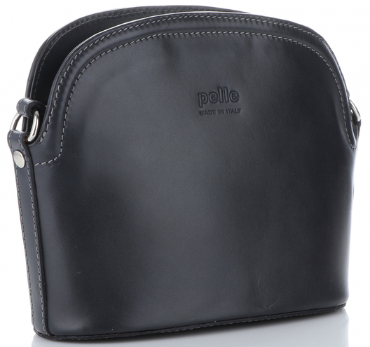 Klasyczne Torebki Listonoszki Skórzane Genuine Leather wykonane z Solidnej Skóry Licowej Szara (kolory)