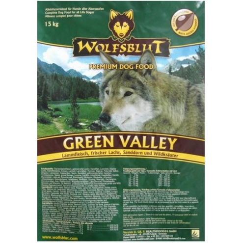 Wolfsblut Dog Green Valley jagnię, łosoś i ziemniaki 15kg