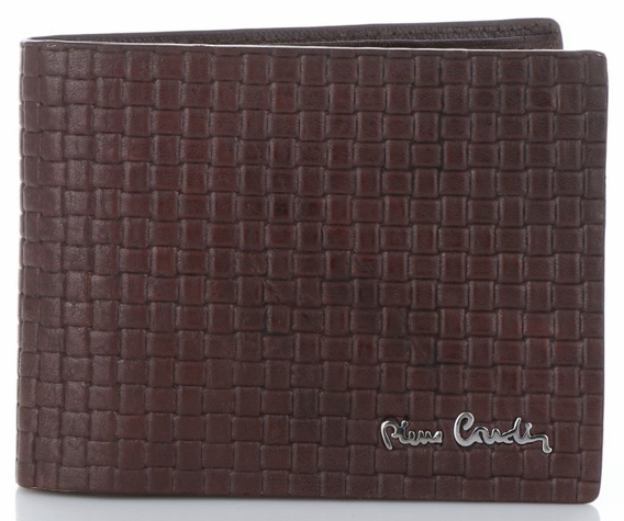 Modny Skórzany Portfel Męski firmy Pierre Cardin Czekoladowy (kolory)