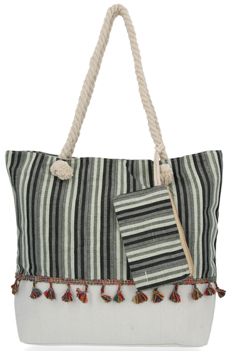 Modne Torebki Damskie Boho Style w rozmiarze XL Czarna (kolory)