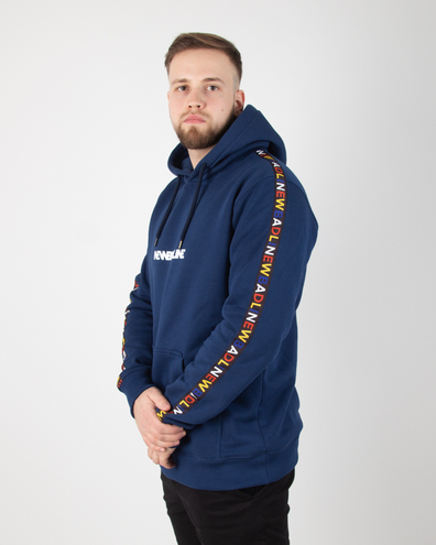 BLUZA Z KAPTUREM TAPE NAVY