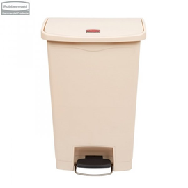 Kosz Slim Jim® Step-On 50L Resin Containers beige