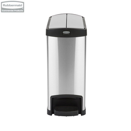 Kosz Slim Jim® Step-On 30L Metal stainless steel End Step Style / black