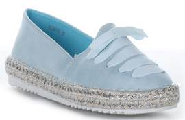 Modne Espadryle Damskie firmy Bellucci Niebieskie