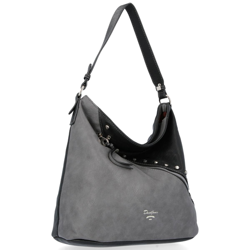 David Jones Modne firmowe Torebki Damskie w rozmiarze XL Czarna z szarym (kolory)